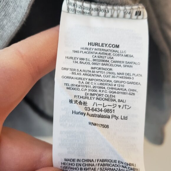 Brand new women's Hurley hoodie with blue and orange flowers on it, size… - Picture 5 of 7